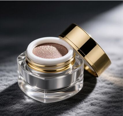 White Cap Color Custom Cosmetic Packaging Glass Bottles Ideal for Luxury Skincare and Beauty Product Presentation